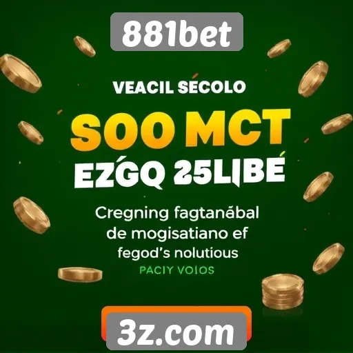Promoções disponíveis no site 881bet