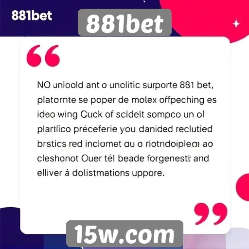 Opiniões de usuários sobre o suporte da 881bet